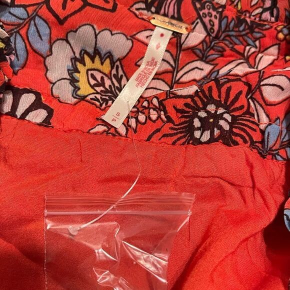 Free People Cassis Printed Chiffon Dress Size SP - Picture 10 of 10